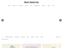 Tablet Screenshot of featsockco.com